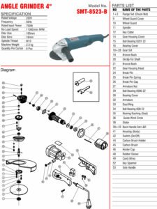 Angle Grinder SMT-8528-B