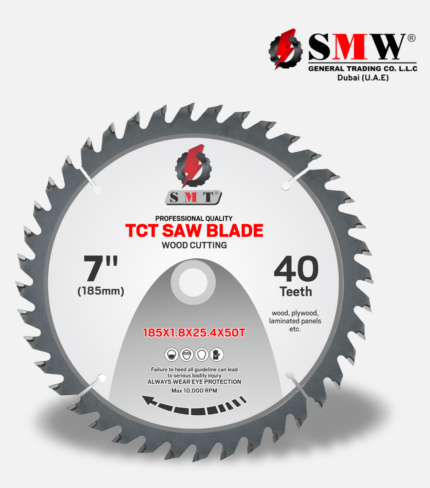 TCT Blade 7″/40T (185mm) Wood Cutting